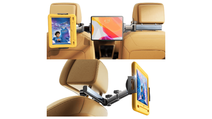 LISEN iPad Holder for Car Tablet Mount, 4 in 1 Adjust Arm Back Seat Stand thumbnail 1