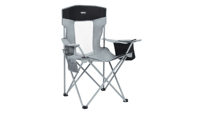 Folding Camping Chairs, Portable Lightweight Lawn Camp Chair, Gray thumbnail 1