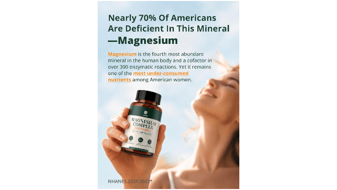 Magnesium Complex for Women - 210mg Elemental Magnesium thumbnail 2