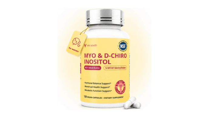 Myo-Inositol & D-Chiro Inositol 40:1 Hormone Balance, 120 Vegan Capsules