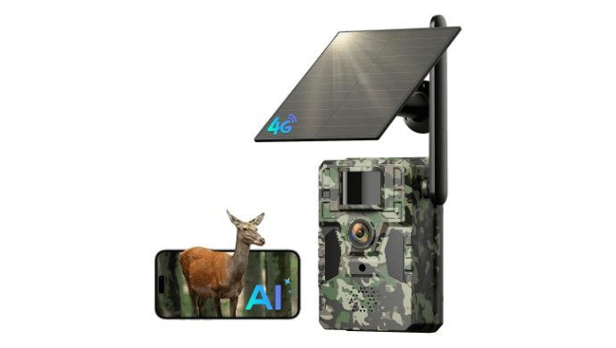 4G LTE Cellular Trail Camera with AI Animal Detection, Unlimited Data Plan