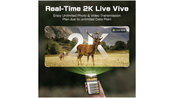 4G LTE Cellular Trail Camera with AI Animal Detection, Unlimited Data Plan thumbnail 3