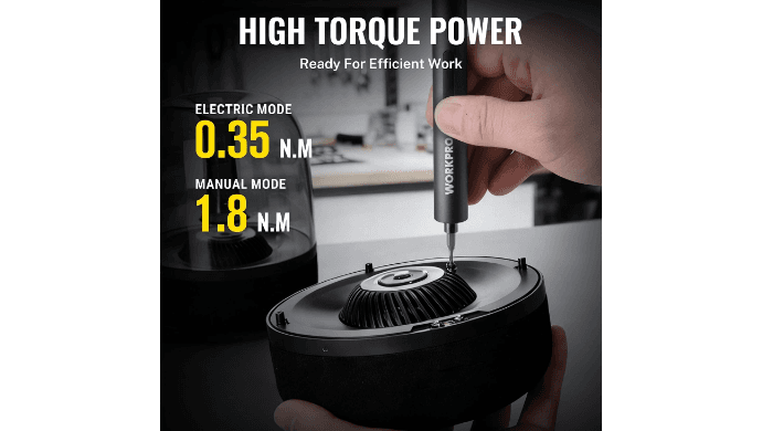 WORKPRO 20-in-1 Mini Electric Screwdriver Set, Precision Screwdriver Set thumbnail 3