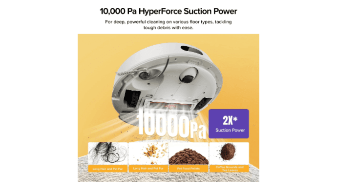 roborock Q7 M5+ Robot Vacuum and Mop, Up to 7-9 Weeks Self-Empty, 10000Pa thumbnail 3