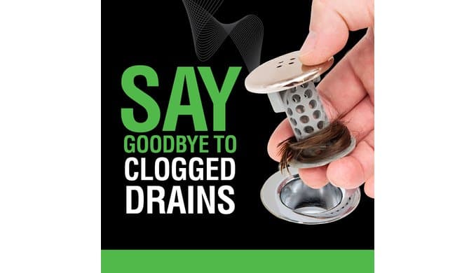 SinkShroom Revolutionary Bathroom Sink Drain Protector Hair Catcher, Strainer, Snare, Nickel Edition thumbnail 2
