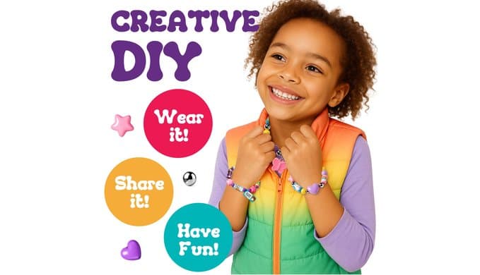 ROHSCE Sticker Bracelet Kit for Kids, Wearable DIY Craft Toy thumbnail 3