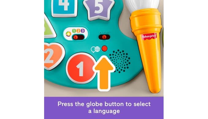 Fisher-Price 4-in-1 Activity Table & Easel, Multilanguage Version thumbnail 4