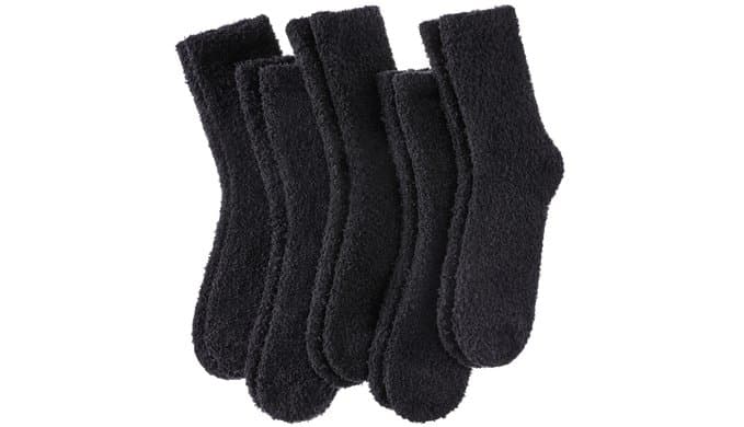 Womens Fuzzy Socks Cozy Fluffy Winter Warm Slipper Socks Microfiber Soft Home Sleeping Socks thumbnail 1