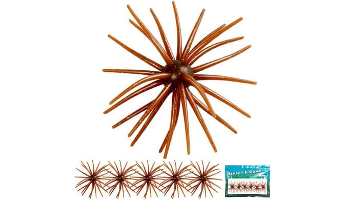 6 PCS Urchin baits for bass Fishing, Multi Size Creature Dice Soft Lures thumbnail 1