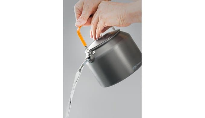 GSI Outdoors Halulite Tea Kettle, Ultralight Aluminum Camping Kettle, Durable, Fast-Boil for Backpacking, Hiking & Outdoor Cooking - 1.8 Liters thumbnail 3