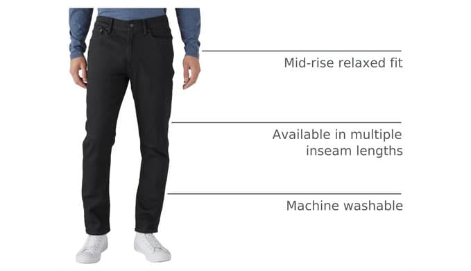 Lucky Brand 410 Athletic Fit Jeans in Black Rinse thumbnail 4