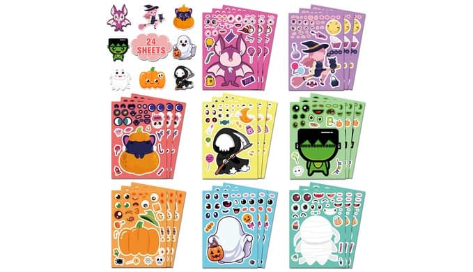 Halloween Party Favors,Halloween Stickers,DIY Crafts Stickers for Kids thumbnail 1