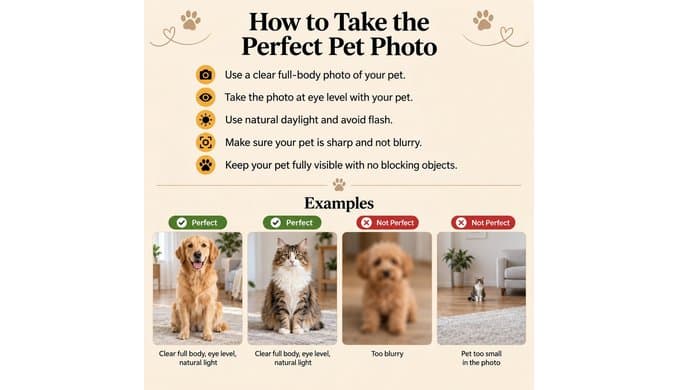 TWING Custom Pet Portrait Canvas, Dog Cat Bathroom Wall Art, 8x10 in thumbnail 3