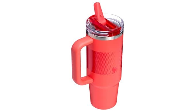 STANLEY Quencher ProTour Flipstraw Tumbler, 30 oz, Hot Coral Fade thumbnail 4