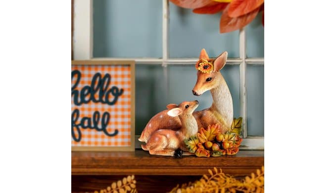 Garden Deer Decor Fall Animal Statue Outdoor Thanksgiving Autumn Decoration thumbnail 5