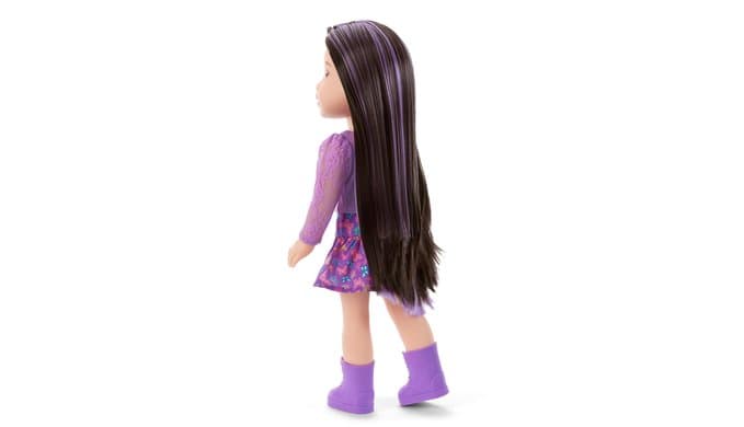 American Girl, AG Sisters Francie Doll, with Brown Eyes, Long Dark-Brown Hair with Purple Highlights, 14.5", Ages 4+ (Amazon Exclusive) thumbnail 2