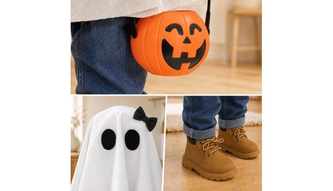 Halloween Decorations - 2 Pack Cute Standing Ghosts with Pumpkin Buckets - Scary Ghost Halloween Party Decoration for Indoor Outdoor Porch Yard Mantel Entryway Home Decor thumbnail 2