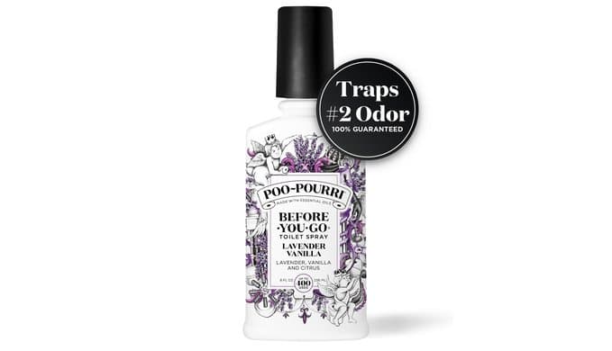 Poo-Pourri Before-You-Go Air & Toilet Freshener Lavender Vanilla Spray 8oz thumbnail 3