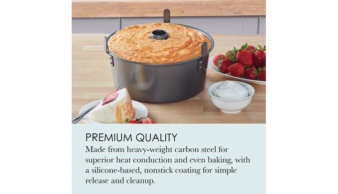 Chicago Metallic Angel Food Cake Pan 2-Piece Tube Pan with Removable Center thumbnail 5