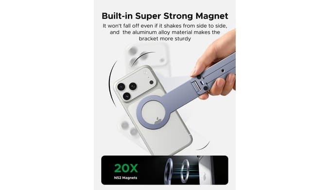 UGREEN Magsafe Tripod Stand, Ultra-Compact Travel Tripod for iPhone 17 thumbnail 5