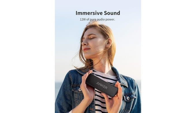 Anker soundcore 2 Portable Bluetooth Speaker, Stereo Sound, IPX7 thumbnail 4