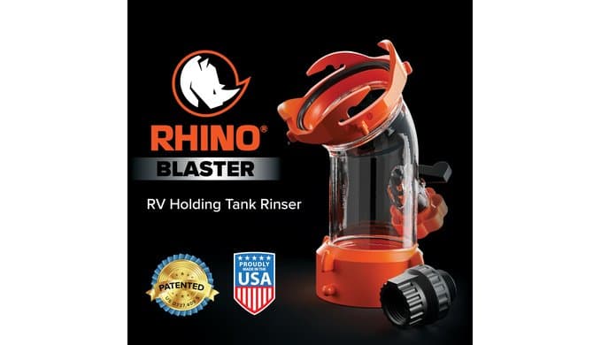Camco Rhino Blaster RV Tank Rinser with Backflow Preventer, 45-Degree Elbow thumbnail 2