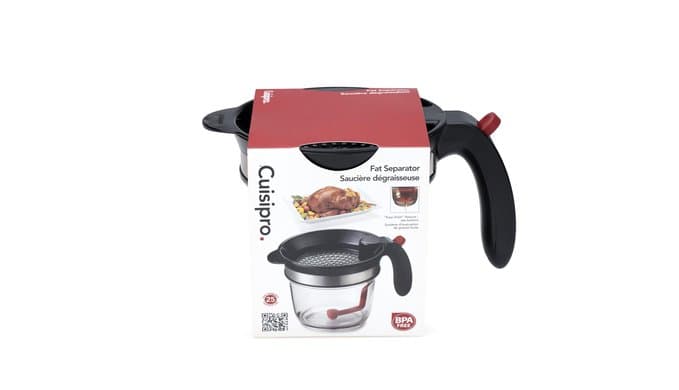 Cuisipro Fat Separator with Bottom Release, Plastic, 4 Cup Strainer with Handle, Grease Strainer Dishwasher Safe, Oil Separator for Kitchen thumbnail 5
