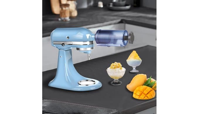 Shaved Ice Attachment for Kitchen Aid Stand Mixer - Snow cone Machine, Shaved Ice Maker,Snow Ice Machine，Include 8 Ice Molds, Fit for All Kitchen Aid Mixer thumbnail 2
