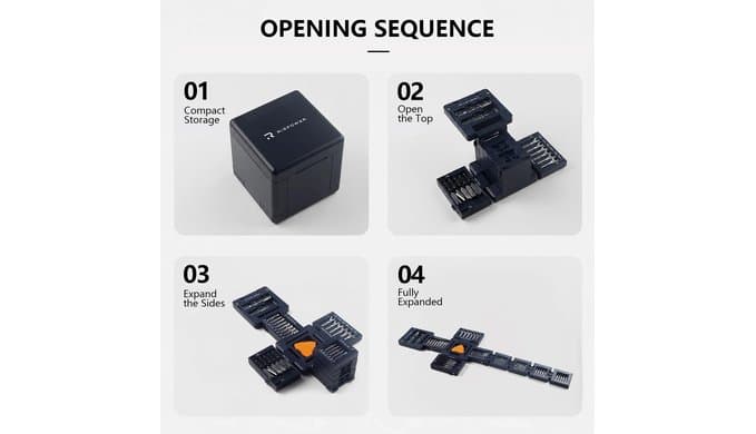 55-in-1 Magnetic Tool Cube Kit, Precision Screwdriver Set, Electronics Repair Kit for Laptop, PC, PS5, MacBook, iPhone, Switch, Glasses and Home Appliances thumbnail 3