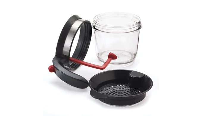 Cuisipro Fat Separator with Bottom Release, Plastic, 4 Cup Strainer with Handle, Grease Strainer Dishwasher Safe, Oil Separator for Kitchen thumbnail 4