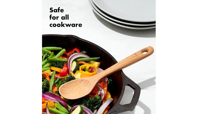 OXO Good Grips 3-Piece Wooden Spoon Set thumbnail 5