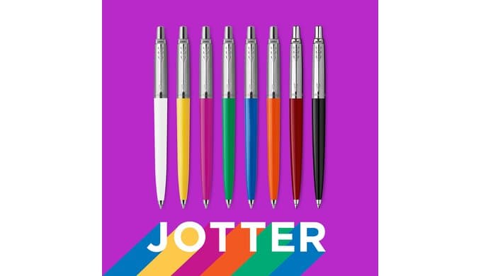 Parker Jotter Originals Ballpoint Pen, Classic Black Finish, Medium Point, Blue Ink, 1 Count - Signature Retractable Design thumbnail 5