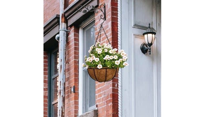 6 Pack 14 Inch Hanging Basket Coco Liners Replacement, Round thumbnail 2