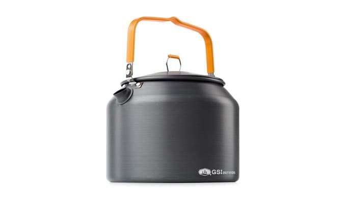 GSI Outdoors Halulite Tea Kettle, Ultralight Aluminum Camping Kettle, Durable, Fast-Boil for Backpacking, Hiking & Outdoor Cooking - 1.8 Liters thumbnail 1