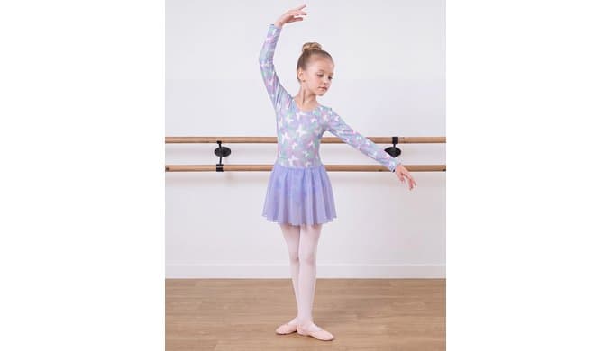 Stelle Long Sleeve Ballet Leotards for Girls Toddler Ballerina Dance Dress thumbnail 2