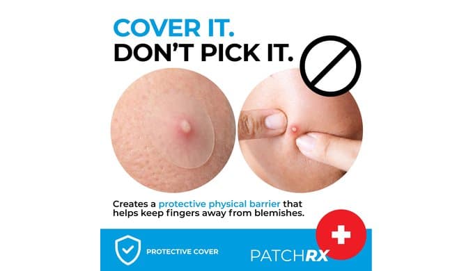 PatchRx Pimple Patches for Face (120 Patches), Hydrocolloid Acne Patches with Tea Tree Oil, Pimple Patch Pimple Stickers - Hydrocolloid Patch Acne Dots - Acne Pimple Patches For Face - Zit Patches thumbnail 5