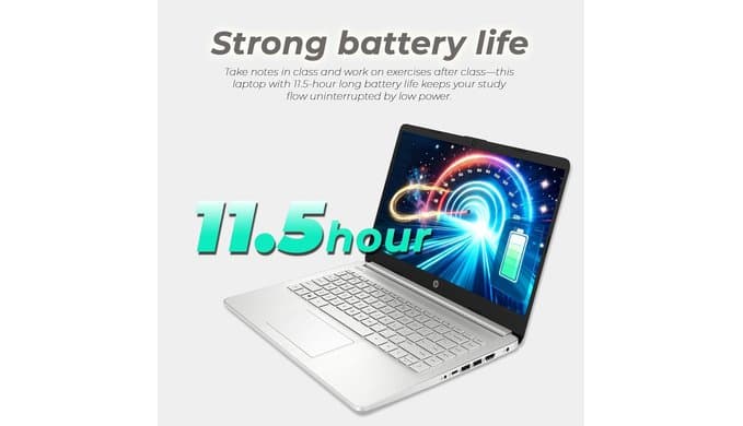 HP 14 Laptop Computer, 2026-2027 Edition, Intel N150 Processor, 4GB RAM, 128GB SSD, 1TB Cloud Storage, Windows 11 with Microsoft 365 thumbnail 4