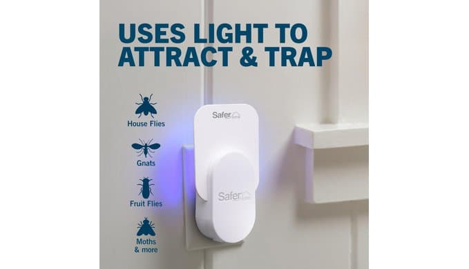 Safer Home Flying Insect Trap, Plug-in Fruit Fly Trap for Indoors, 2-Pack thumbnail 4
