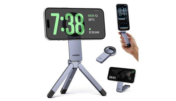 UGREEN Magsafe Tripod Stand, Ultra-Compact Travel Tripod for iPhone 17 thumbnail 1
