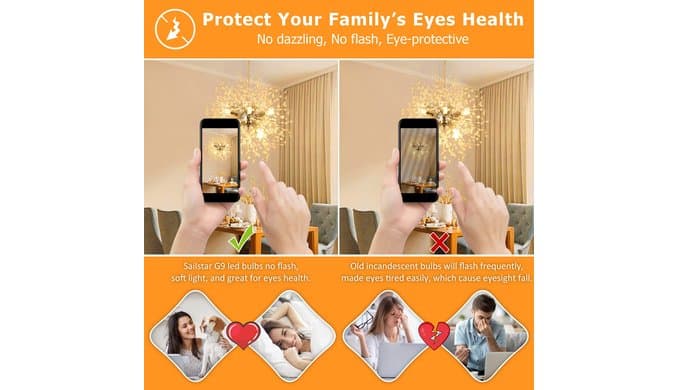 Dimmable G9 LED Bulb 4W (40 Watt Equivalent) Halogen 6 Pack 2700K thumbnail 5