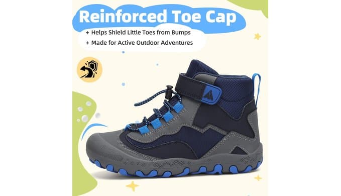 Mishansha Kids Hiking Boots for Boys Girls Water-Resistant Non-Slip thumbnail 3