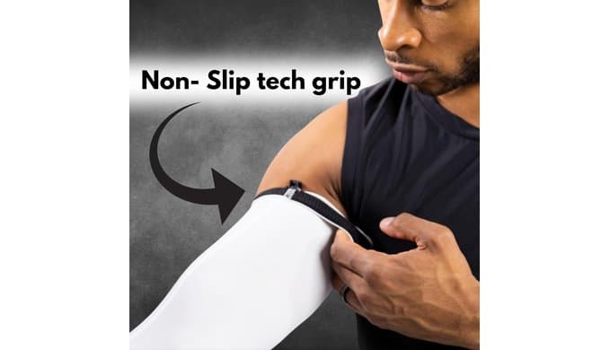 CompressionZ Compression Arm Sleeves for Men & Women| Cooling UV Sun Protection Elbow Pain Relief for All Sports and Recovery thumbnail 2