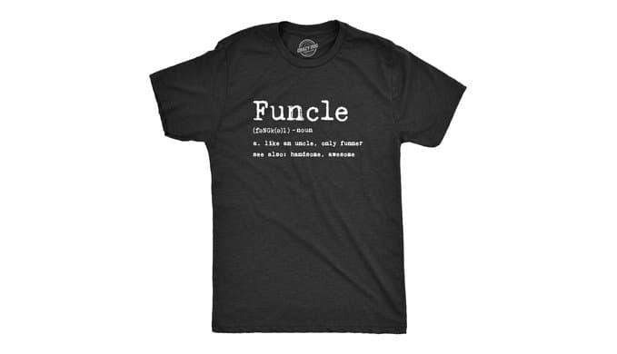 Mens Funcle Definition Funny Family Tee for Uncles