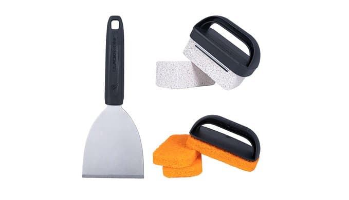 Blackstone® Griddle Cleaning Kit, 8 Pieces, Black/Orange/Silver