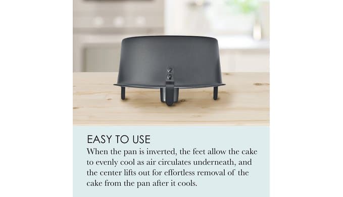 Chicago Metallic Angel Food Cake Pan 2-Piece Tube Pan with Removable Center thumbnail 4