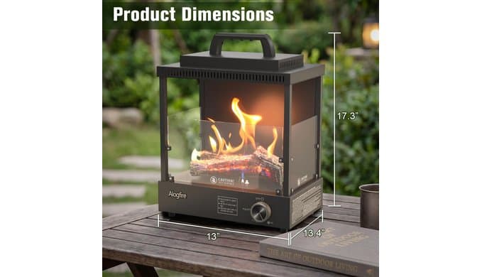 8200 BTU Propane Gas Fire Pit and Outdoor Heater thumbnail 3
