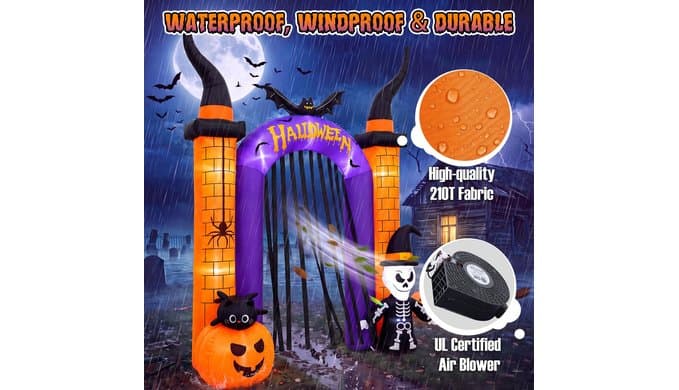 10.8FT Halloween Inflatable Archway Outdoor Decoration thumbnail 5