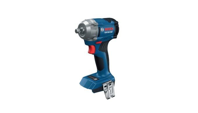 BOSCH GDS18V-350N 18V Brushless ½ In. Mid Torque Impact Wrench - 410 Ft.-Lbs Breakaway Torque, 250 Ft.-Lbs Fastening Torque, Compact Design (Bare Tool)