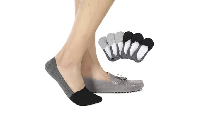 Thin No Show Socks Non-Slip Casual Low Cut Boat Sock 6 Pack thumbnail 1