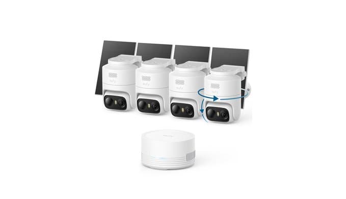 eufy Security eufyCam C37 4-Cam Kit, 360° Pan&Tilt Auto Tracking thumbnail 1